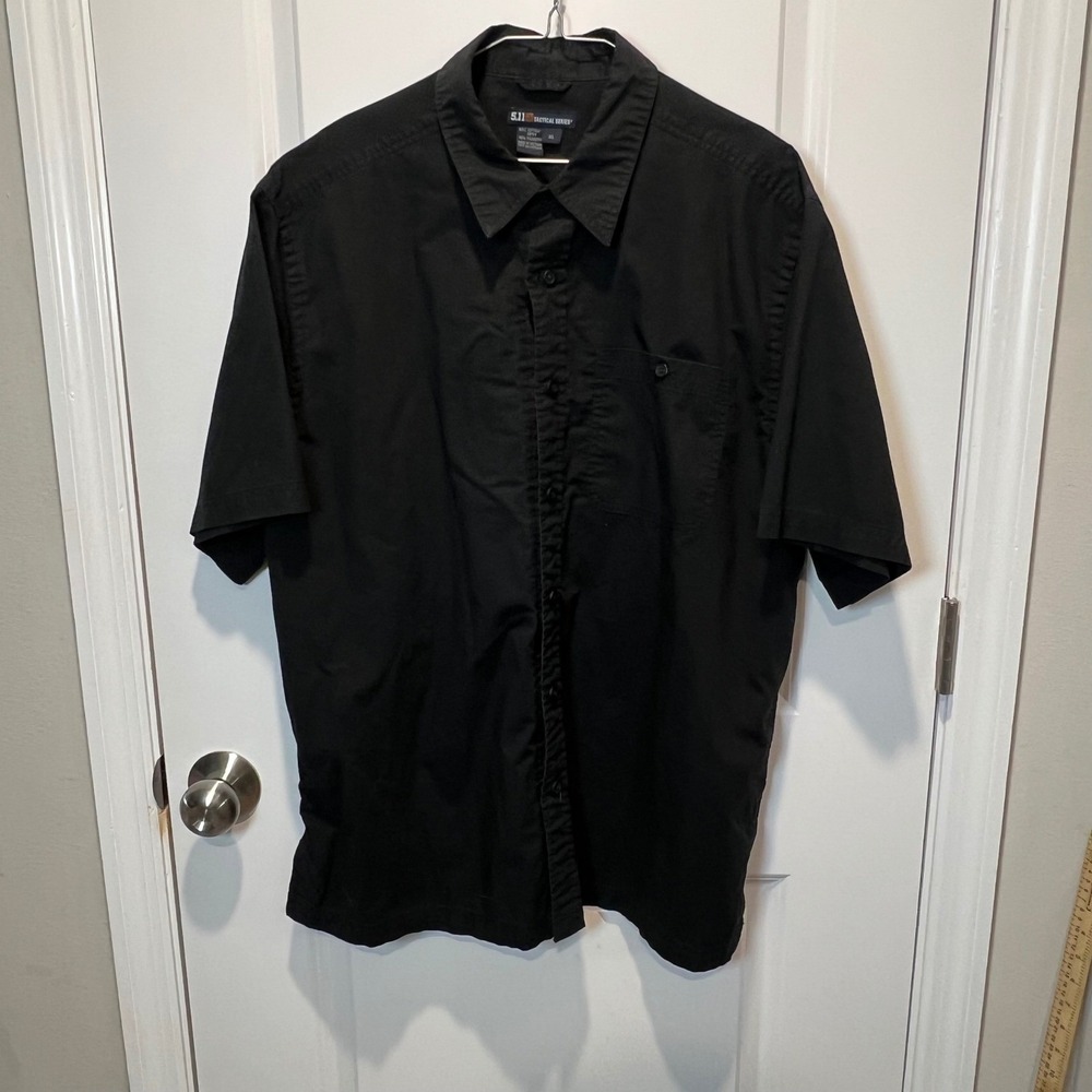 5.11‎ Tactical Mens Short Sleeve Button Down Shirt Black XL 2518
